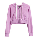Dylan Crop Zip Hoodie - Denny's