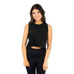 Sleeveless Crop Mineral Wash Crew - Denny's