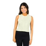 Sleeveless Crop Mineral Wash Crew - Denny's