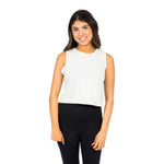 Sleeveless Crop Mineral Wash Crew - Denny's