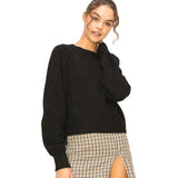 Solid Raglan Sweater - Denny's