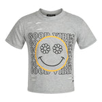 Good Vibes Tee With Destruction - Denny's