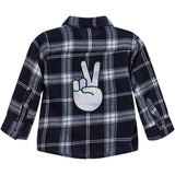 Peace Hand Flannel Shirt - Denny's