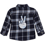 Peace Hand Flannel Shirt - Denny's