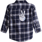 Peace Hand Flannel Shirt - Denny's