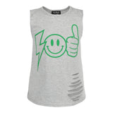 Bolt Smiley Thumbs Up Tank With Destruction - Denny's