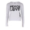 Long Sleeve Peace Love Hoody - Denny's