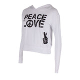 Long Sleeve Peace Love Hoody - Denny's