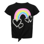 Heart Clouds Rainbow Knot Front Tee - Denny's