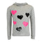 Long Sleeve Hoody with Foil Hearts - Denny's
