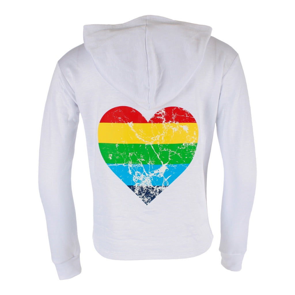 Long Sleeve Hoody with NYC & Heart Rainbow - Denny's
