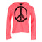 Long Sleeve Peace Hoodie with Slashes - Denny's
