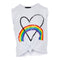 Knot Front Tank with Rainbow Heart - Denny's