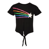 Multi Stripe and Star Tie Waist Tee - Denny's