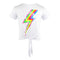 Short Sleeve Front Tie Top with Bolt - Denny's
