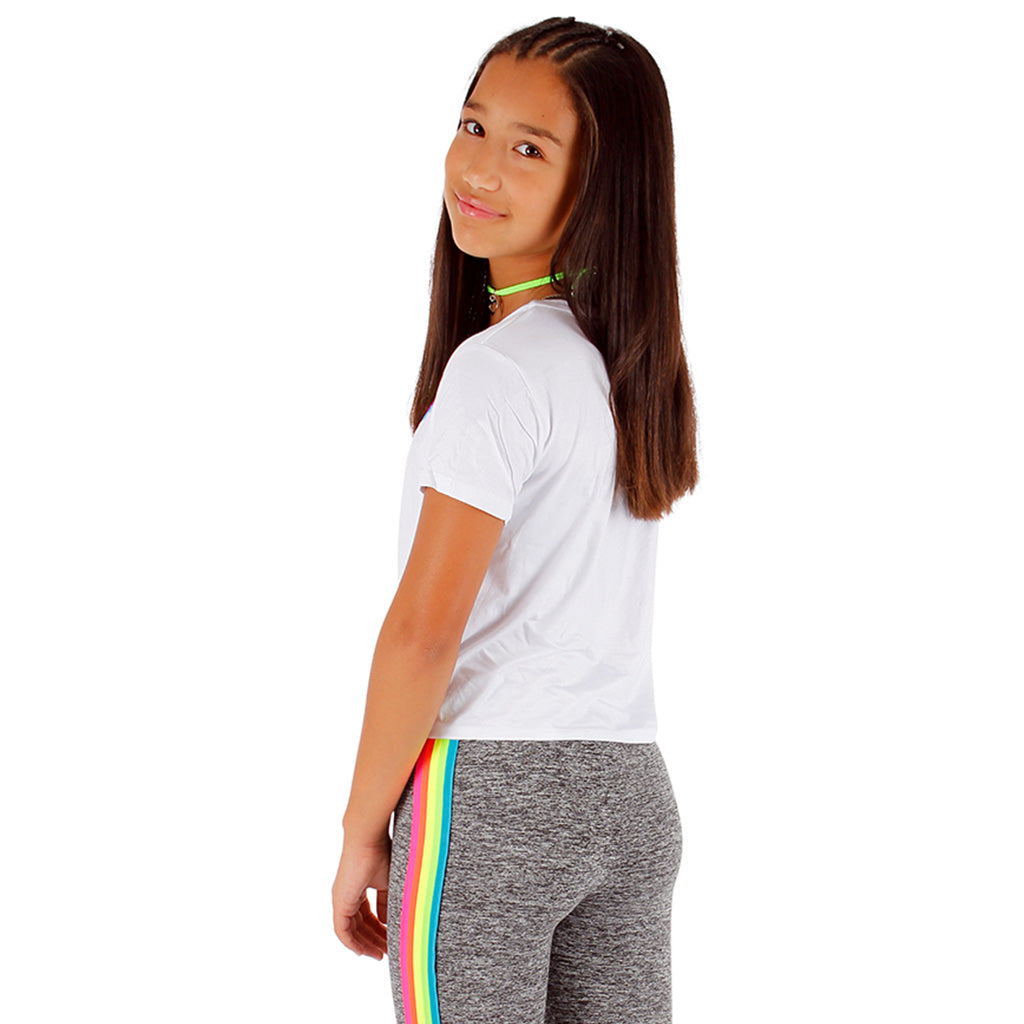 Short Sleeve Front Tie Top with Bolt - Denny's