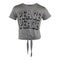 Short Sleeve Front Tie Top with Peace - Denny's