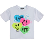 Happy NYC Spray Hearts Tee - Denny's