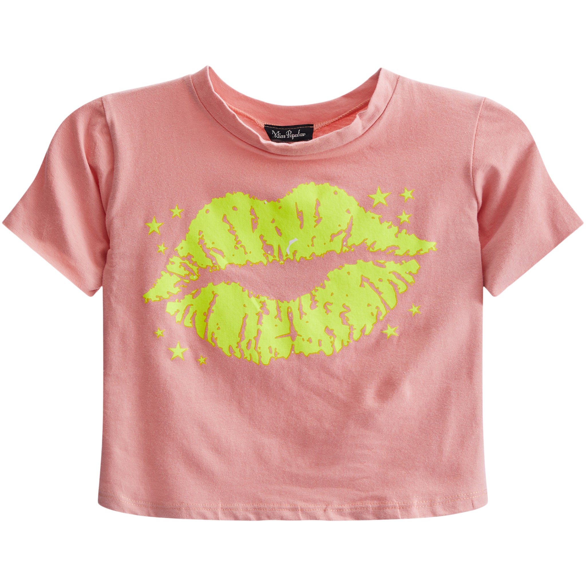 Yellow Lip & Stars Tee - Denny's