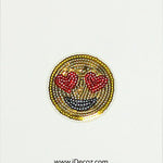 2" Emoji Heart Eye Sticker - Denny's