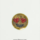 2" Emoji Heart Eye Sticker - Denny's