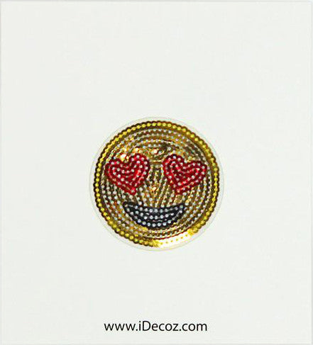 2" Emoji Heart Eye Sticker - Denny's