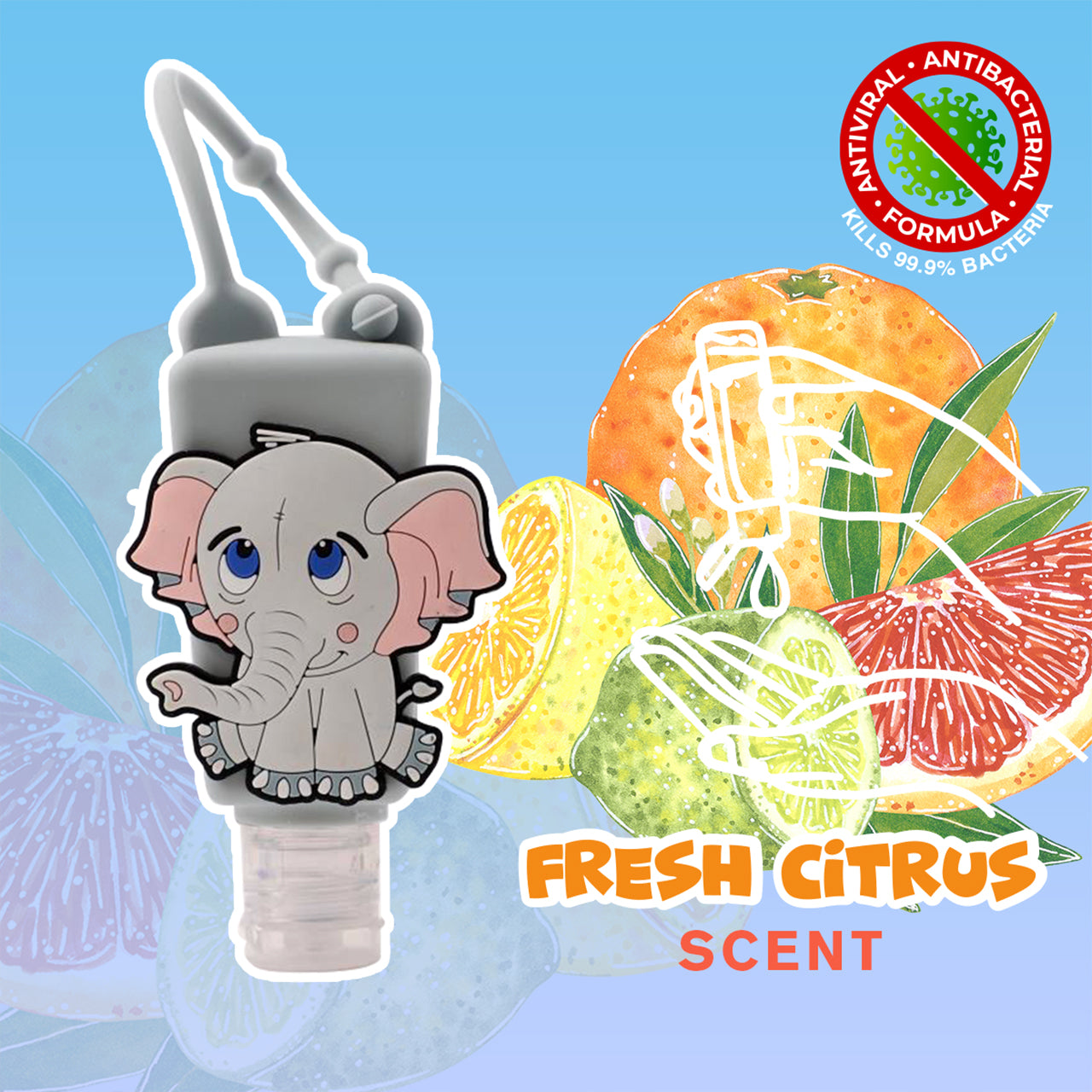 Elephant Phun Citrus Scent Hand Sanitzer - Denny's