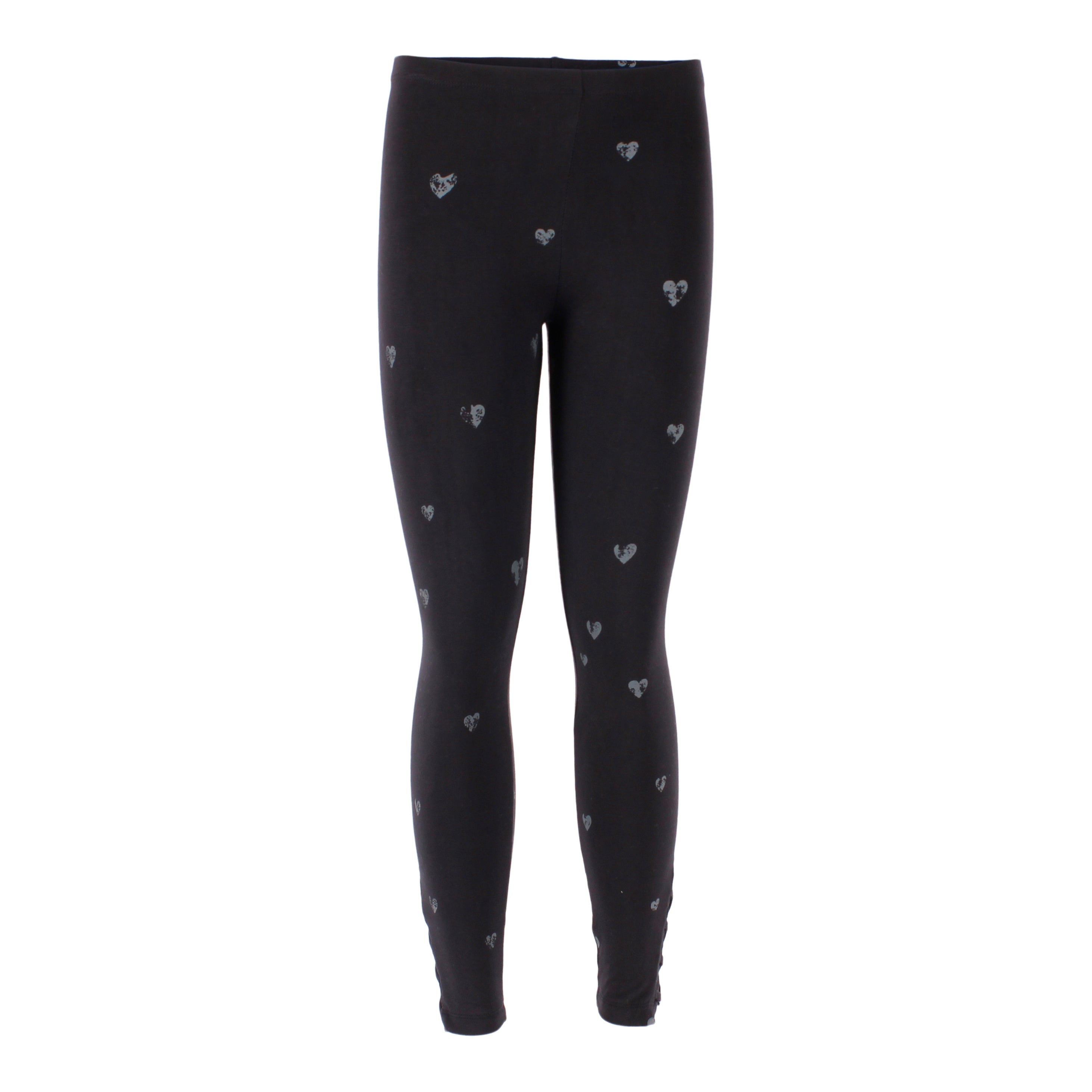 Heart Print Legging Criss Cross Side - Denny's