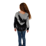 Black & Grey Dip Dye Tie Dye Hoodie - Denny's