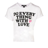 2 Piece Do All Things Tee & Ruffle Tie Dye Short Set - Denny's