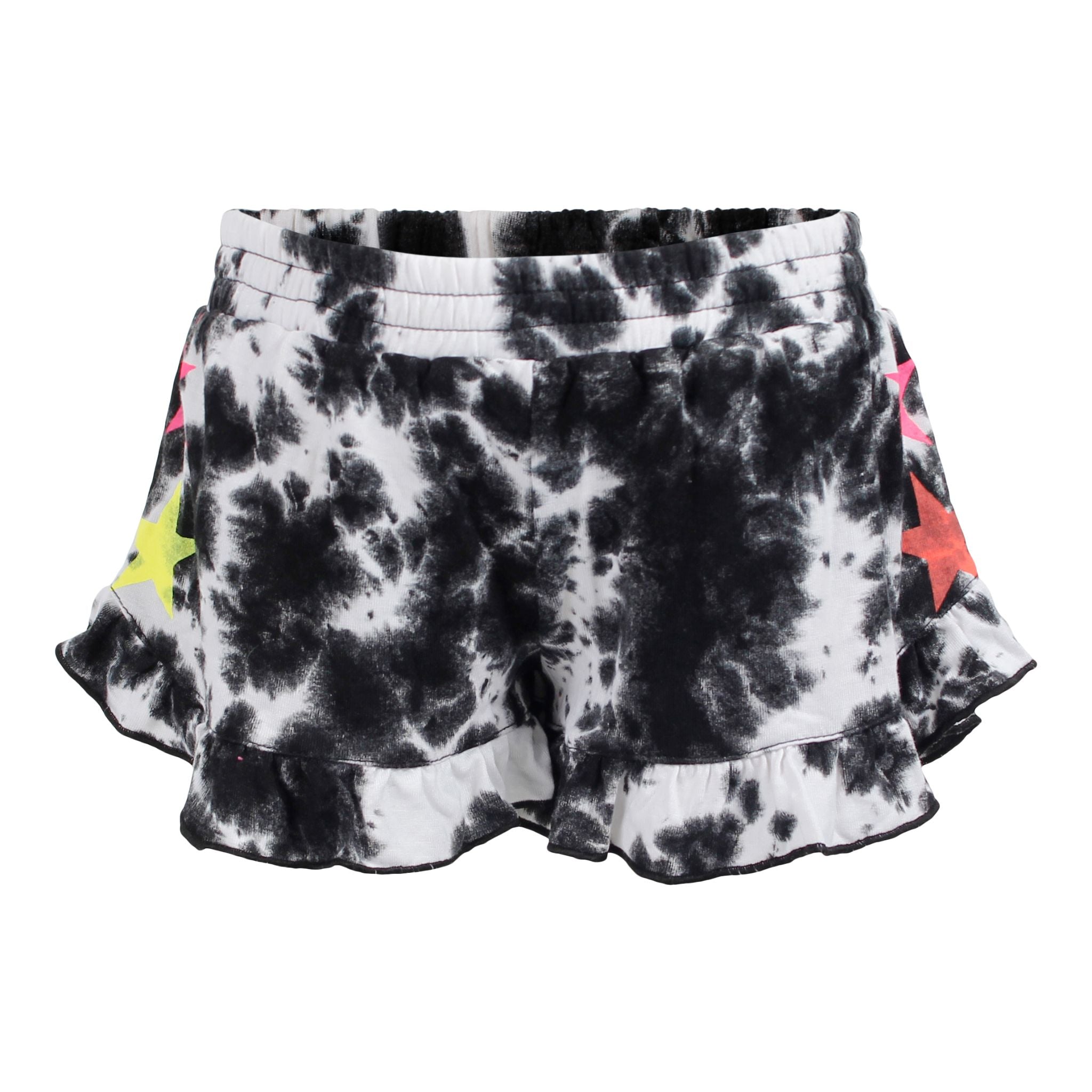 Ruffle Short Tie Dye with Neon Stars - Denny's