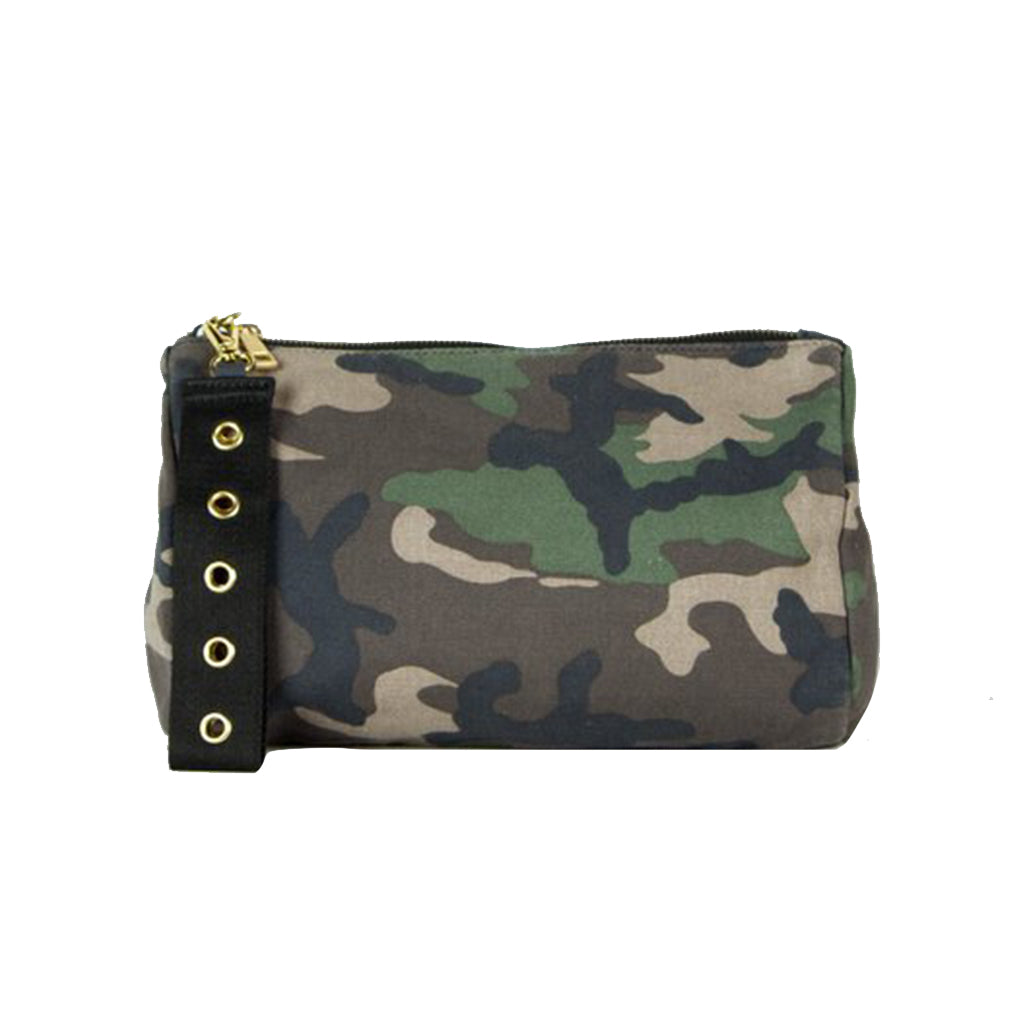 Green Camo Everything Bag with Black Grommet Strap - Denny's