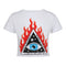 Evil Eye Fire Crop Tee - Denny's