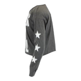 Rock & Roll Long Sleeve Top with Stars on Sleeve - Denny's