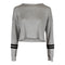 Long Sleeve Cut Off Varsity French Terry Crew - Denny's