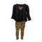 Two Piece Swing Set Black Leopard Legging - Denny's