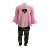 Two Piece Swing Set Rose with Camo Legging - Denny's