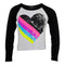 Color Block Crop Top with Heart - Denny's