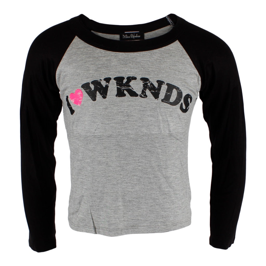 Colorblock Crop Top with I Heart Weekends - Denny's
