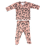 Two Piece Take Home Blush with Hearts - Denny's