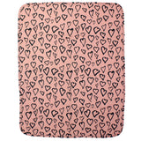 Blanket Blush with Hearts - Denny's