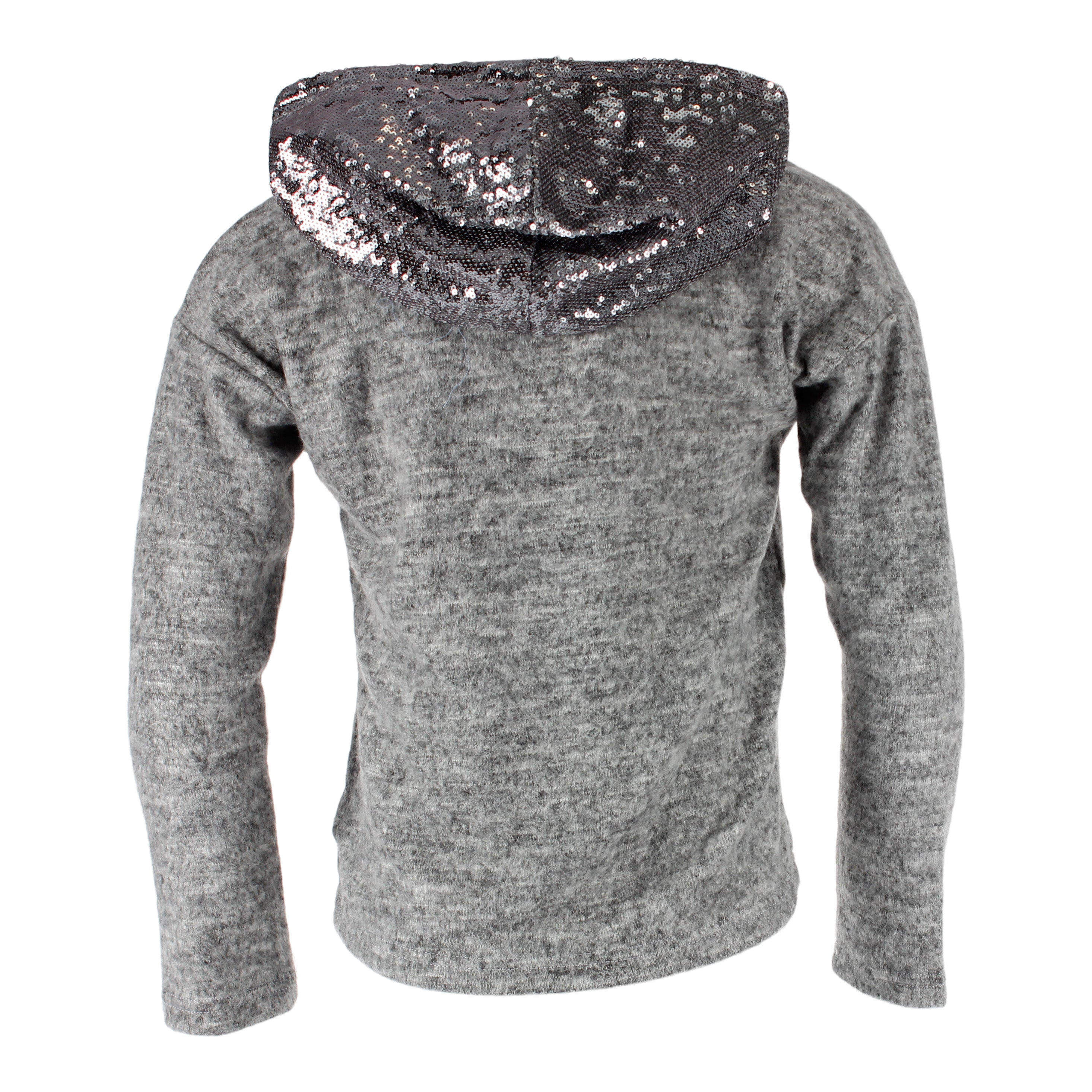 Sequin Hoody Heather - Denny's