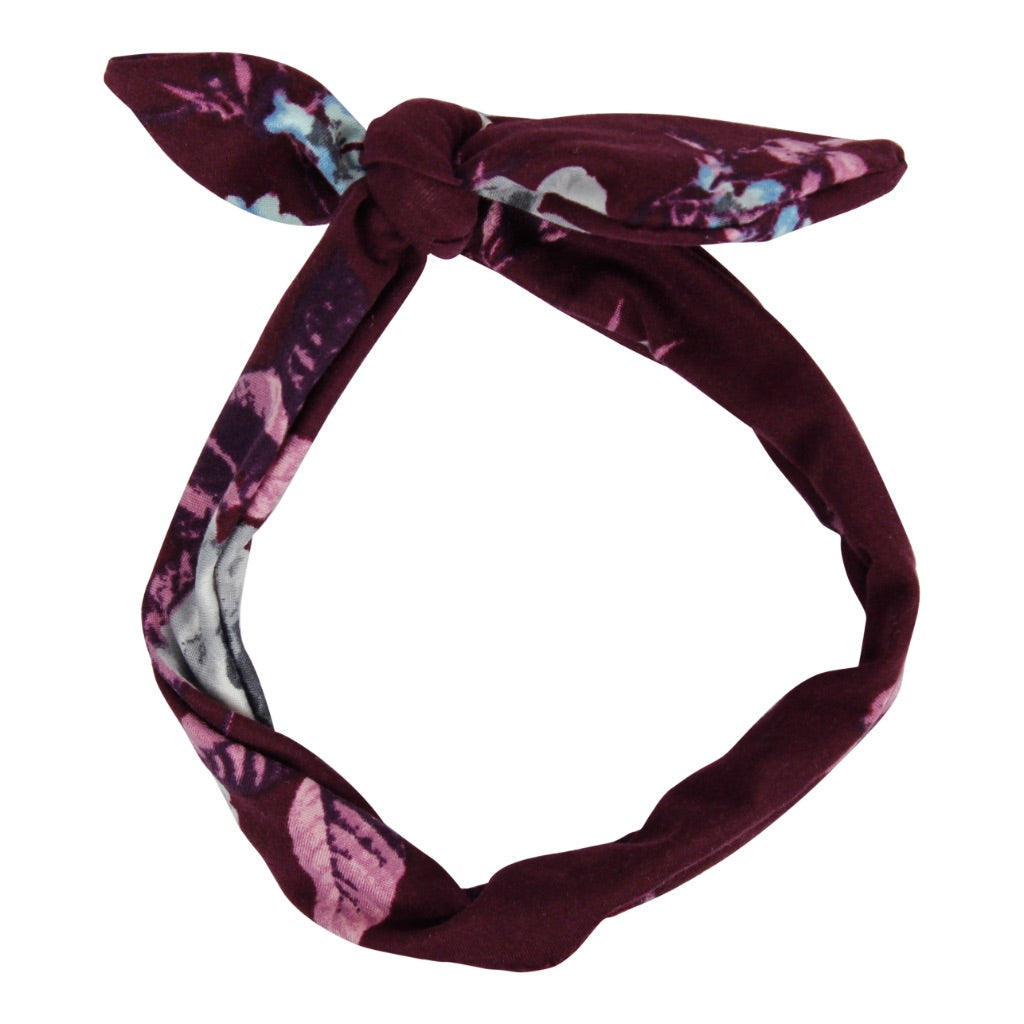 Floral Peplum Violet Coverall with Headband - Denny's