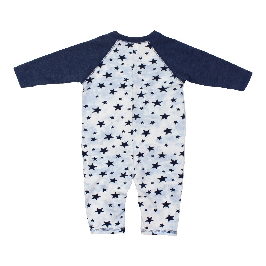 Raglan Coverall Star with Denim Pocket and Sleeves - Denny's
