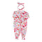 Floral Watercolor Unionsuit with Headband - Denny's