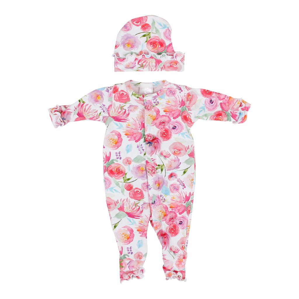Union Suit with Watercolor Hat - Denny's
