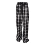 Blk/Wht Plaid Adult Flannel Pant - Denny's