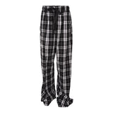 Blk/Wht Plaid Adult Flannel Pant - Denny's