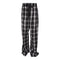 Blk/Wht Plaid Adult Flannel Pant - Denny's
