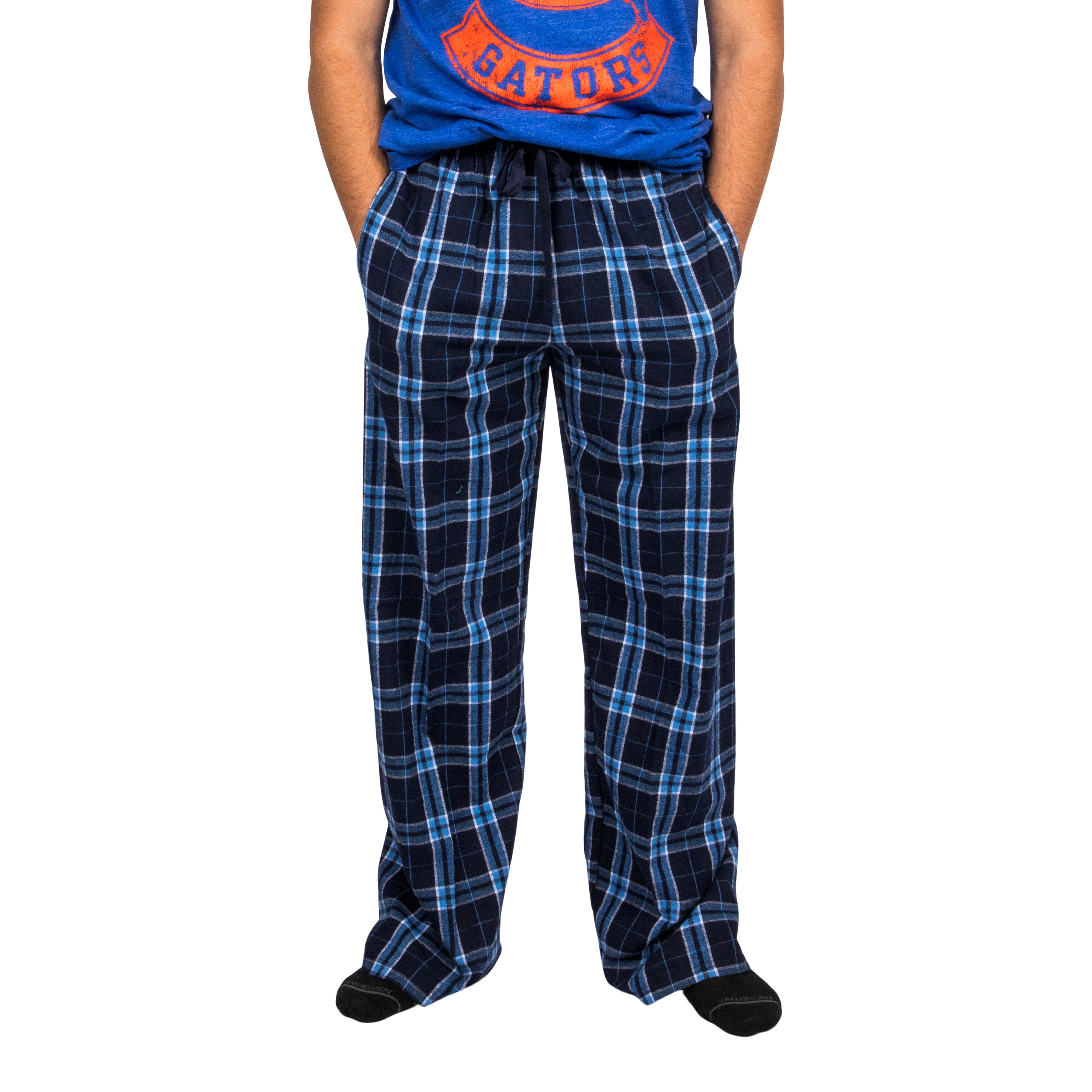Carolina Blue Nvy Flannel Pant - Denny's